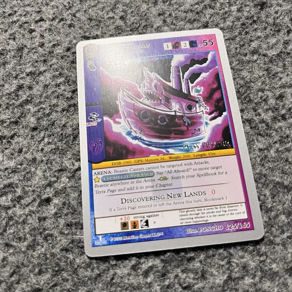 Metazoo Playtester Phantom Steamboat 1st Edition Silver Border Non Holo